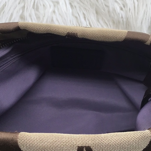 Coach Brown Signature Print Slouch Shoulder/Crossbody Bag - Picture 10 of 11